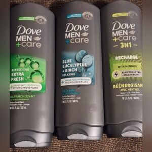 Men+Care Refreshing Cleanser Set - Extra Fresh, Blue Eucalyptus, 3-in-1 Recharge